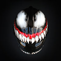 kask venom malowany aerografem