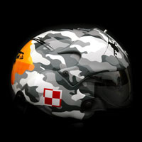 airbrush malowanie aerografem custompainting helmet gpa military mi24 heli