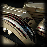 airbrush motocykl harley electra glide