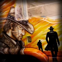 airbrush aerograf tir wild west rdr2 ciarwka malowanie