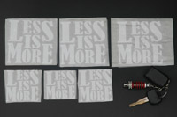 Naklejki na samochd - Less Is More  - Owicim