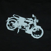 Koszulka z wizerunkiem motoroweru, Oświęcim